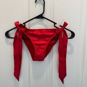 Victoria’s Secret Dream Angels Red Satin String Cheeky Panty